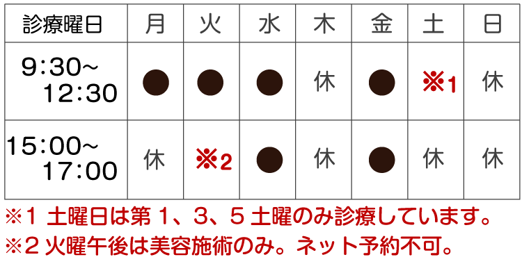 診療カレンダー